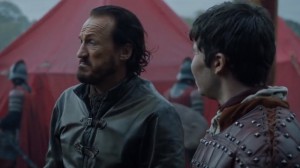 Создать мем: brienne, bronn, бронн игра престолов актёр