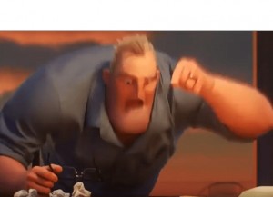 Create meme: the incredibles meme dad, meme from the incredibles, the father from the incredibles meme