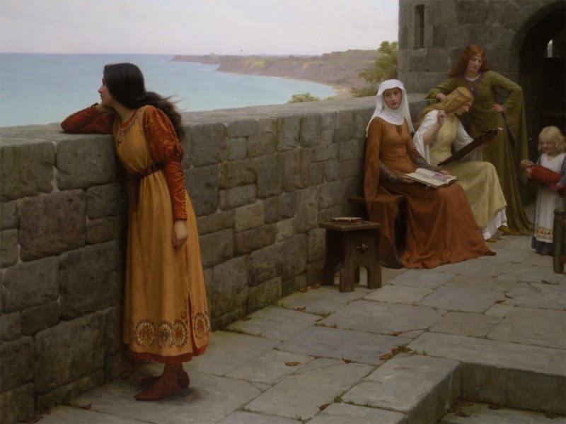 Create meme: Edmund Blair Leighton, Edmund Blair Leighton paintings, artist Edmund Blair Leighton