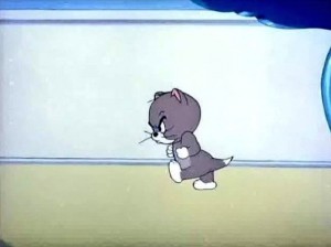 Создать мем: человек, девушка, tom and jerry meme