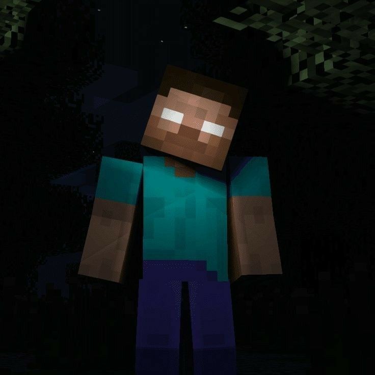 Create meme: minecraft herobrine, minecraft herobrina, Steve vs herobrine