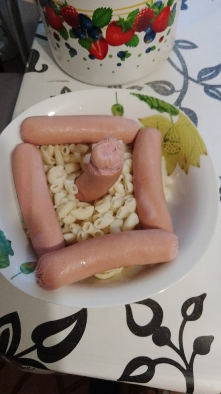 Create meme: sausage , sausages mk, sausages with pasta