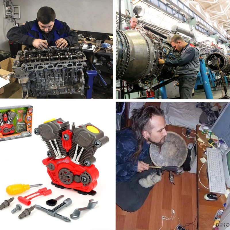 Create meme: engine designer, designer internal combustion engine, repair of internal combustion engines