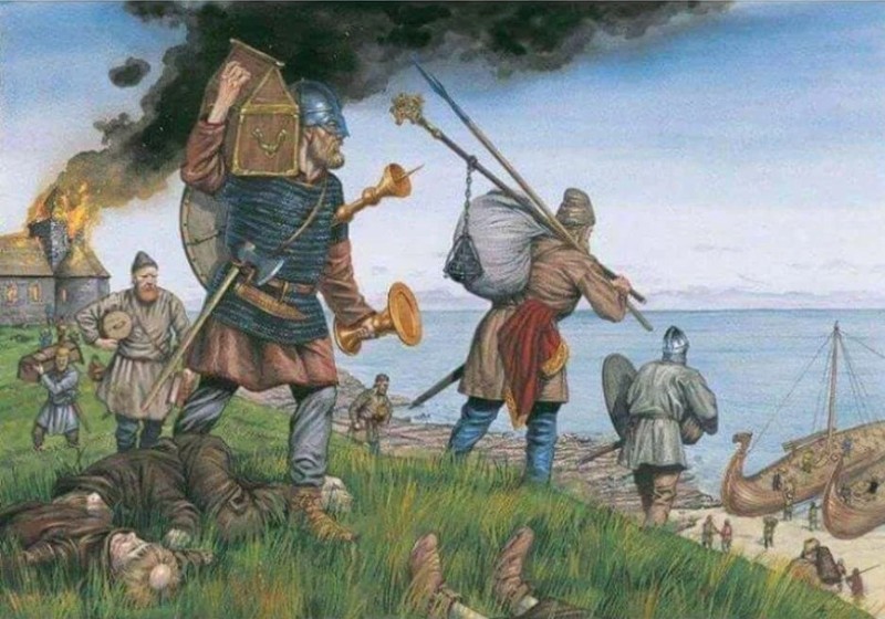 Create meme: vikings plunder, viking raid, the Vikings 