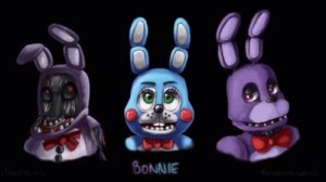 Create meme: fnaf 2 old bonnie and that bonnie, the Bonnie , fnaf bonnie poster