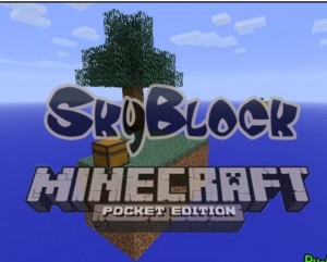 Create meme: minecraft skyblock, Minecraft, skyblock in minecraft pocket edition