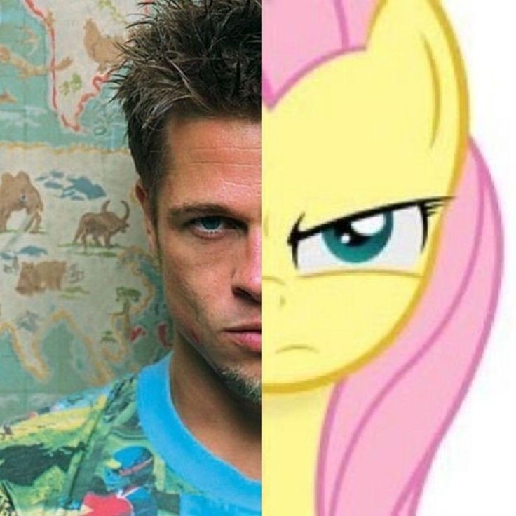 Create meme: apple, Tyler durden, brad pitt 