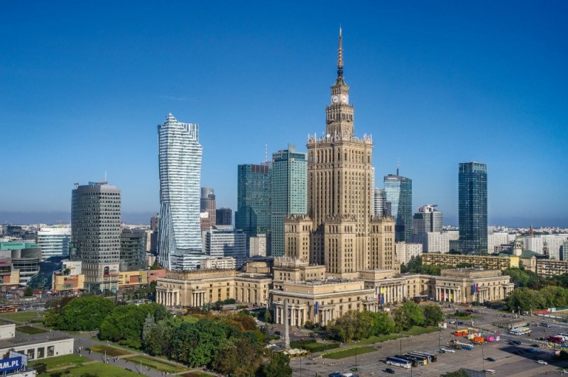 Create meme: Warsaw , Poland Warsaw, high-rise in warsaw