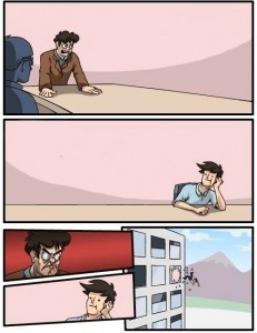 Create meme: meme thrown out of the window template, meme thrown out of the window template, the comic is thrown out of the window at the meeting.