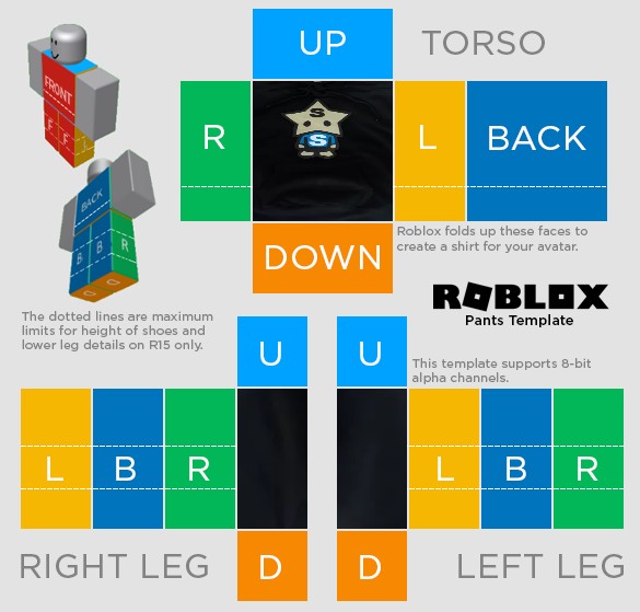 Create meme: the basis for clothes in roblox, roblox pattern for clothes, roblox template