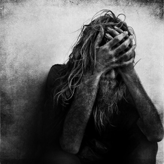 Create meme: Lee Jeffries, despair , the cry of the soul 