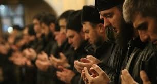 Create meme: Chechens pray, Muslims, prayer in Grozny