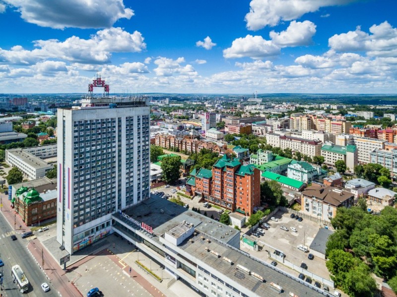 Создать мем: ульяновск центр города, гостиница венец ульяновск 80 годы, ульяновск