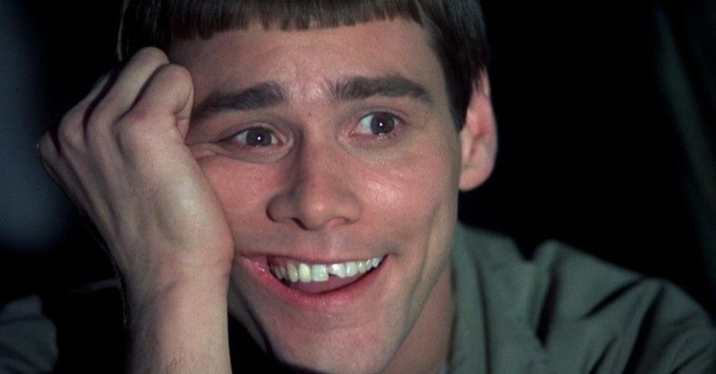 Create meme: laughter , Jim Carrey dumb, dumb and dumber