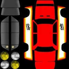 Создать мем: из бумаги машина, развертки rcd, ливреи для rcd на ваз 2108