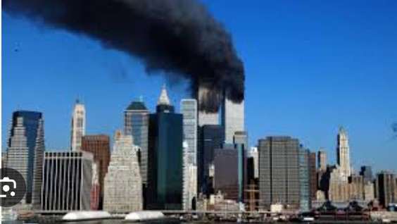 Создать мем: нью-йорк 11.09.2001, 11 сентября 2001, 11 сентября башни близнецы