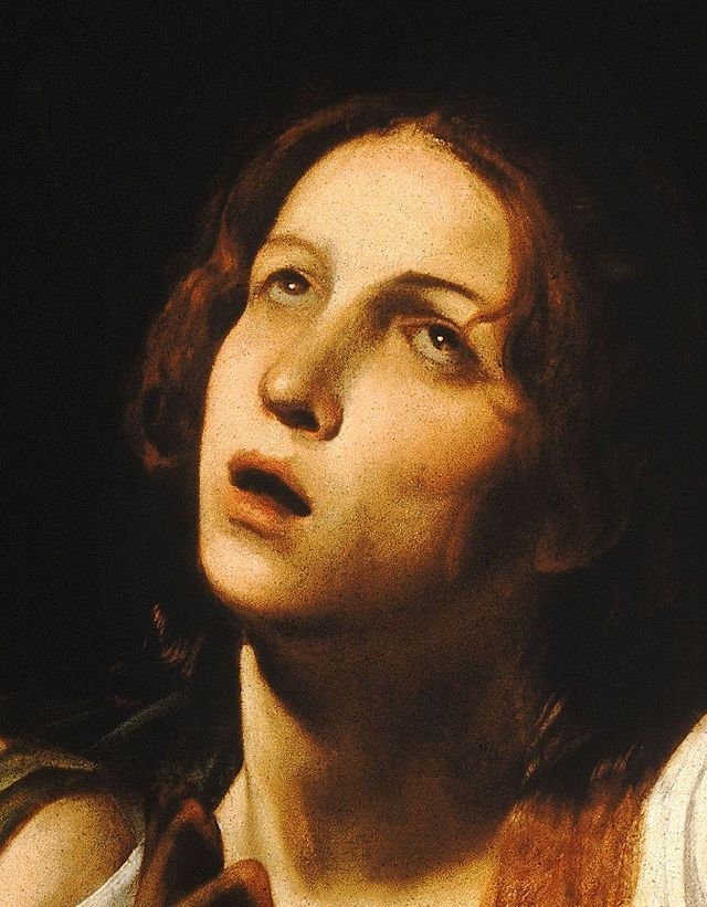 Create meme: caravaggio, Caravaggio Mary Magdalene, Caravaggio portrait