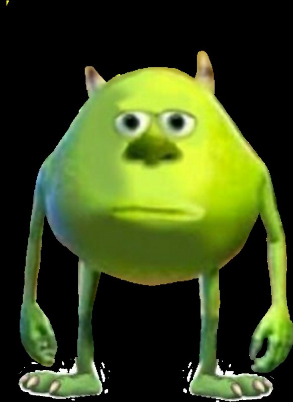 shrek and mike wazowski meme | Sticker