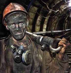 Create meme: profession miner, miner in the mine, miner