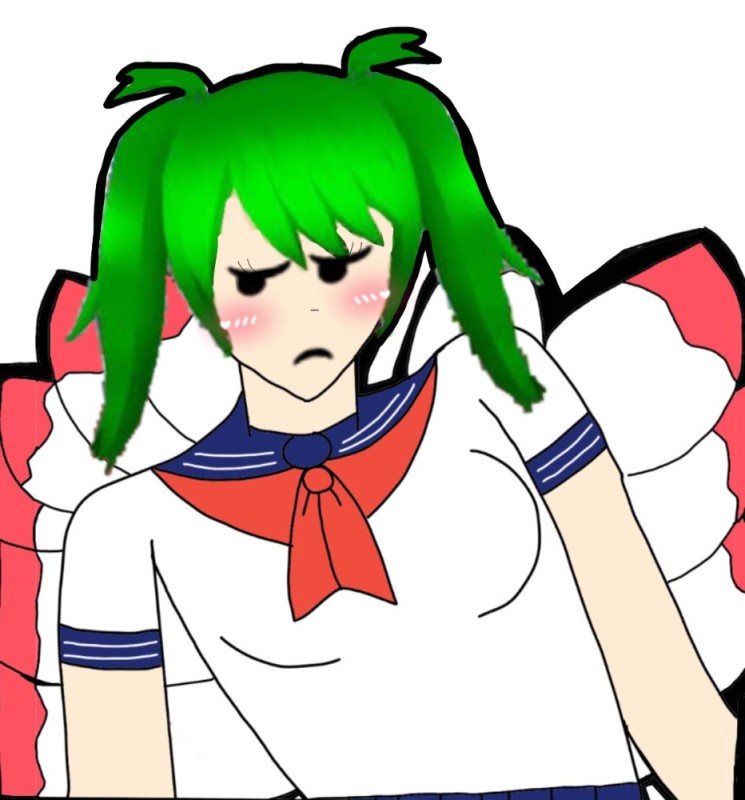 Create meme: andere , yandere simulator characters, Midori Gurin yandere