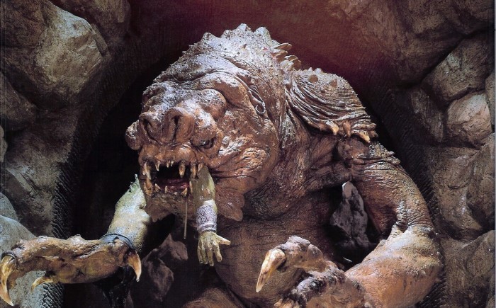 Create meme: Star Wars Episode 6 Rankor, Rancor Star Wars, Rancor Star Wars movie