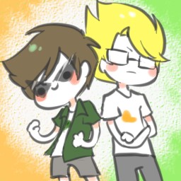 Create meme: homestuck lil hal jake, Dirk and Jake's homestack, hostak