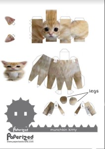 Create meme: munchkin kitty paperized, munchkin kitty papercraft kitty, paper crafts cat