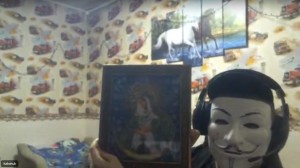 Create meme: mask, anonymous, people