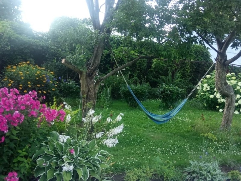 Create meme: hammock in the garden, hammock, hammock for the garden