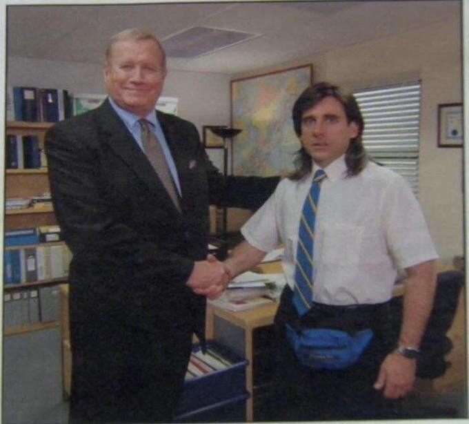 Create meme: meme tv series office, michael scott handshake, TV series office meme handshake