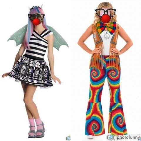 Создать мем: хиппи одежда, кукла monster high вечеринка монстров рошель гойл, 28 см, fdf13, костюм монстра