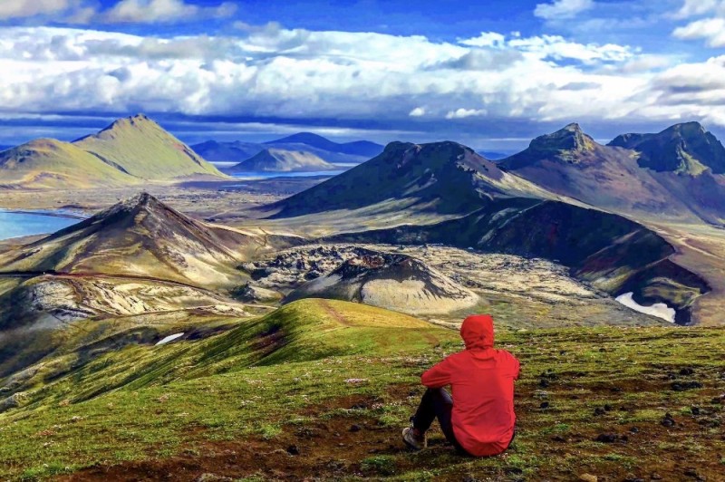 Create meme: the eruption of the volcano , iceland landscapes, iceland mars