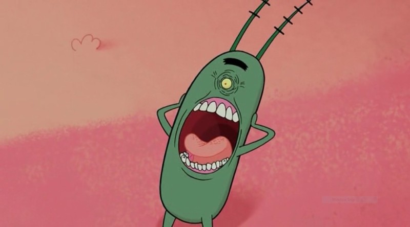 Создать мем: планктон рисунок, планктон, планктон губка боб