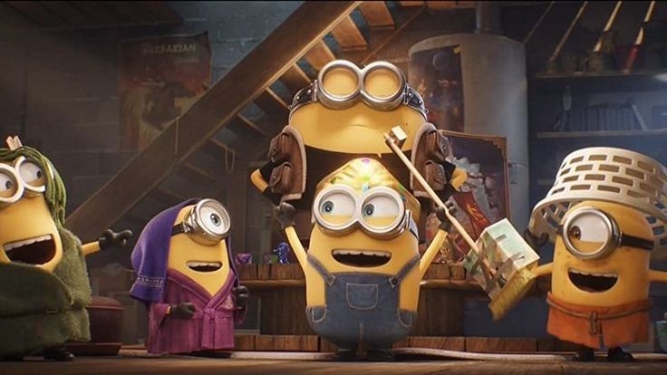 Create meme: banana minion, minions 2015 kevin, Bob and Stuart, Minion minion