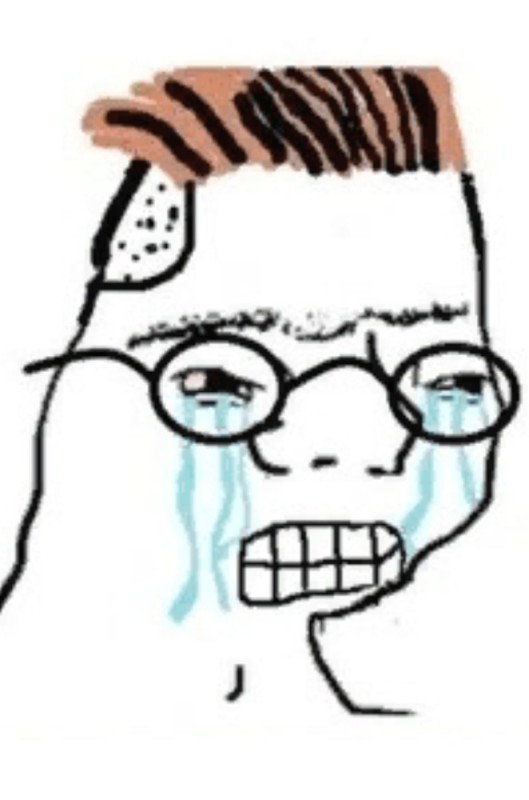 Create meme: buzzer meme, meme of a man with glasses, zoomer wojak