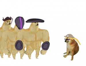 Create meme: inflated dog meme, doge Jock, dog Jock meme