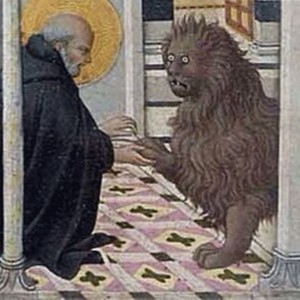 Создать мем: страдающее средневековье, святой иероним и лев, страдающее средневековье ветка