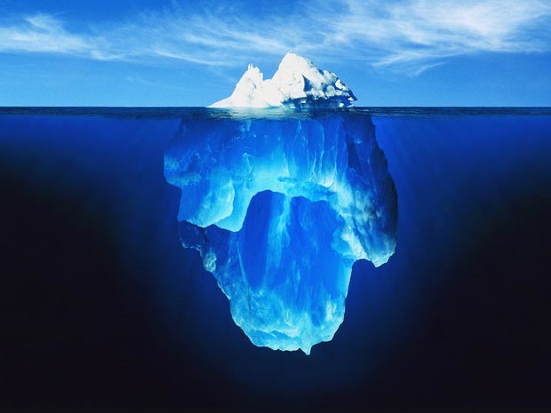 Create meme: Antarctica iceberg, the surface part of the iceberg, the tip of the iceberg