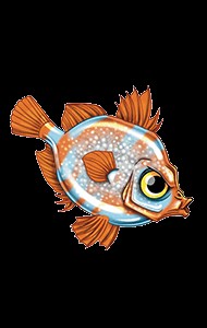 Create meme: fish , cartoon fish, cartoon fish