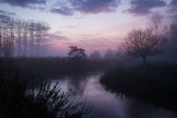 Create meme: dawn mist, the landscape is beautiful, nature landscape