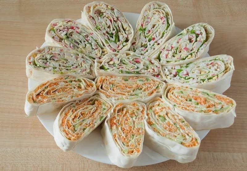 Create meme: roll of pita, pita bread roll with carrots, lavash appetizer