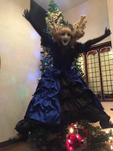 Создать мем: костюм на хэллоуин, елка рождественская, мана malice mizer