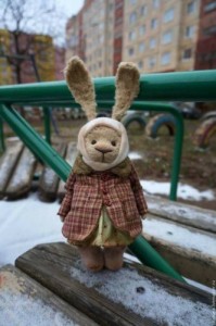 Create meme: dress warmly, sweetie, Bunny