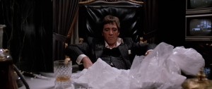 Create meme: al Pacino cocaine, al Pacino Scarface, Scarface