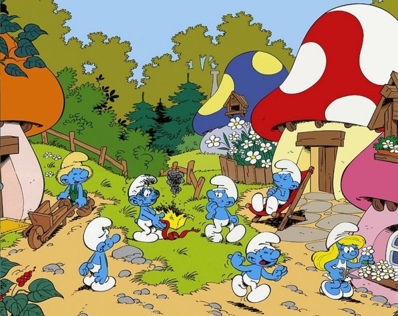 Create meme: The Smurfs (the Smurfs) 2011, smurfs cartoon, smurfs animated series