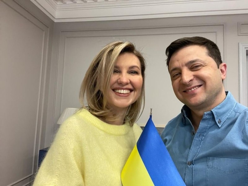 Create meme: spouse Zelensky, Elena Zelenskaya 2022, wife Zelensky