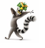 Create meme: lemur Julian, all hail king Julien poster, the king of the lemurs from Madagascar