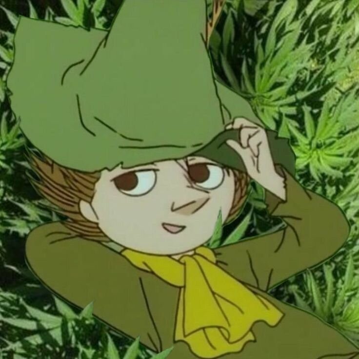 Create meme: snufkin cartoon, Snufkin of the moomins, Moomin Trolls 1990 Snufkin