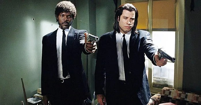 Create meme: Travolta pulp fiction, John Travolta pulp fiction, pulp fiction Vincent and Jules