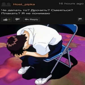 Create meme: anime, evangelion shinji